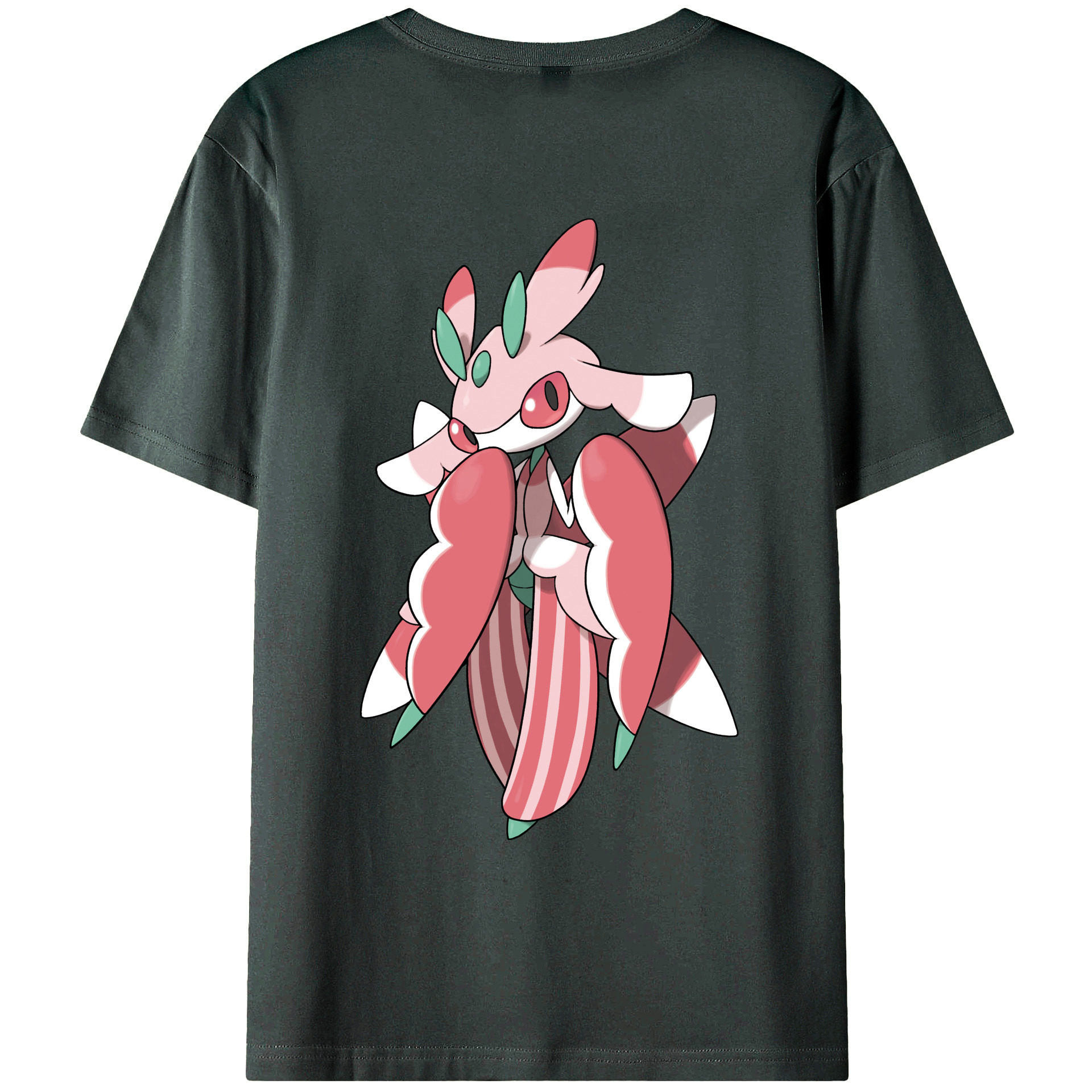 （画像用） ポケットモンスター Pokémon 綿100％ メンズ半袖Tシャツ（バックプリント） 通気性